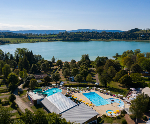 Camping Le Fayolan, Clairvaux Les Lacs Camping, Jura, Campsite Lake